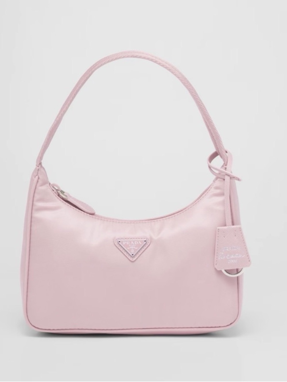 Prada Soft Pink Nylon Shoulder Bag